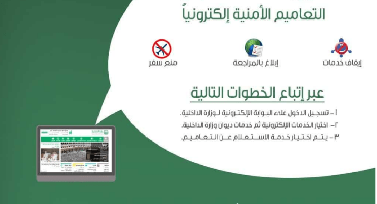 طريقة الاستعلام عن إيقاف خدمات برقم الهوية عن طريق موقع وزارة الداخلية السعودية