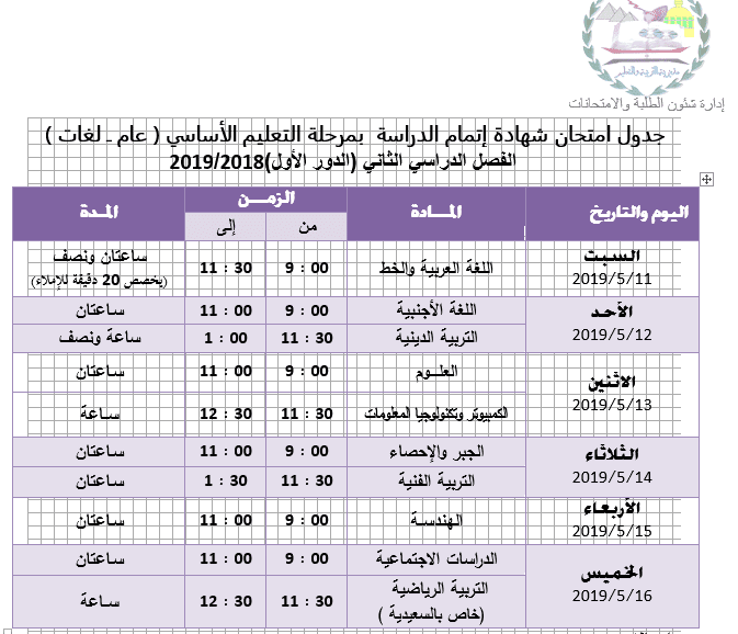 جداول
