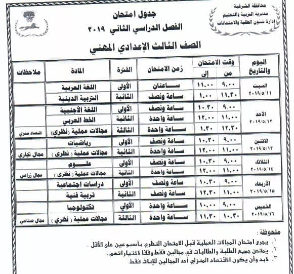 الامتحانات