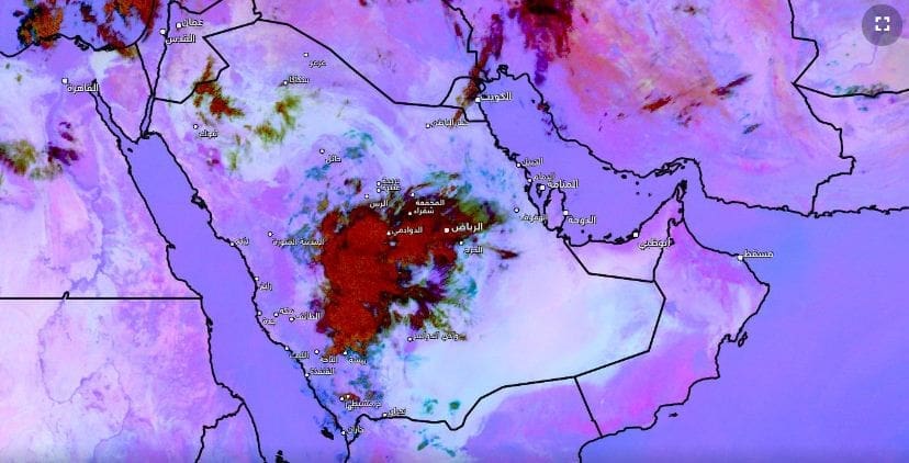 حالة الطقس في المملكة العربية السعودية