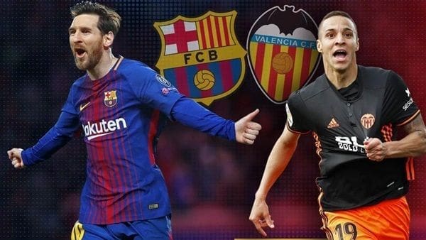 موعد مباراة نهائي كأس ملك إسبانيا برشلونة وفالنسيا