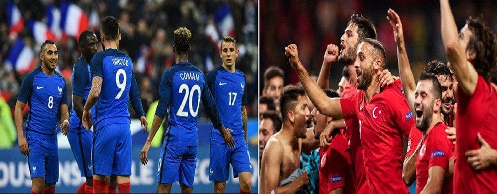 منتخب فرنسا ضد تركيا