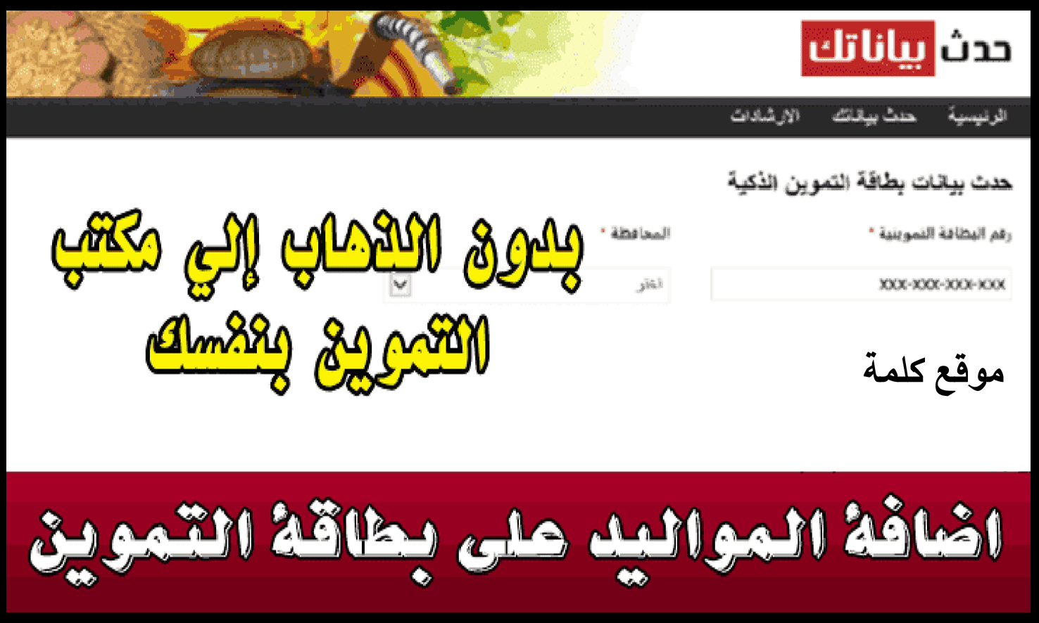 رابط موقع دعم مصر tamwin.com لتقديم التظلمات وتحديث بيانات بطاقة التموين و كيفية اضافة المواليد الجدد