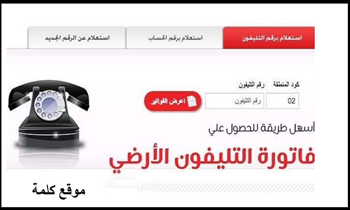 خطوات تسديد فاتورة التليفون الأرضي شهر يوليو عبر المصرية للاتصالات