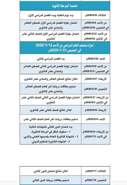 معرفة موعد بداية لدراسة بالكويت 