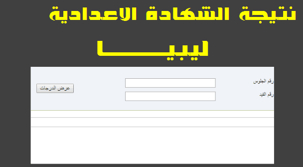 نتائج الشهادة الإعدادية ليبيا 2019
