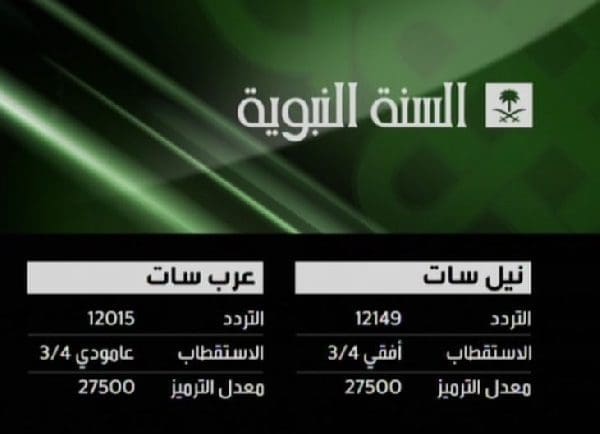 استقبال تردد قناة السنة النبوية السعودية على نايل سات وعرب سات 1442